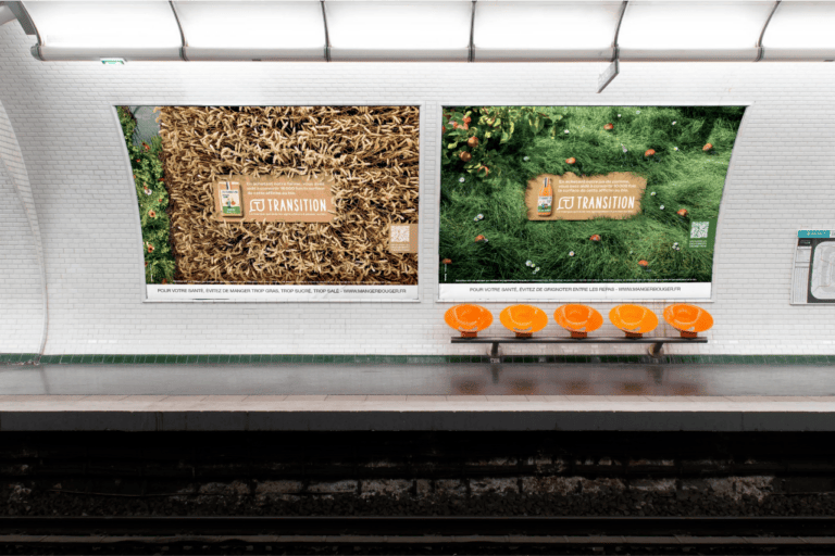 TRANSITION – SUBWAY DISPLAY CAMPAIGN “12 SQUARE METERS OF BIO”